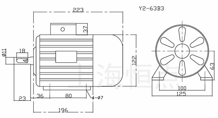 Y263-B3 Y0.18KW-4PA늙CߴD